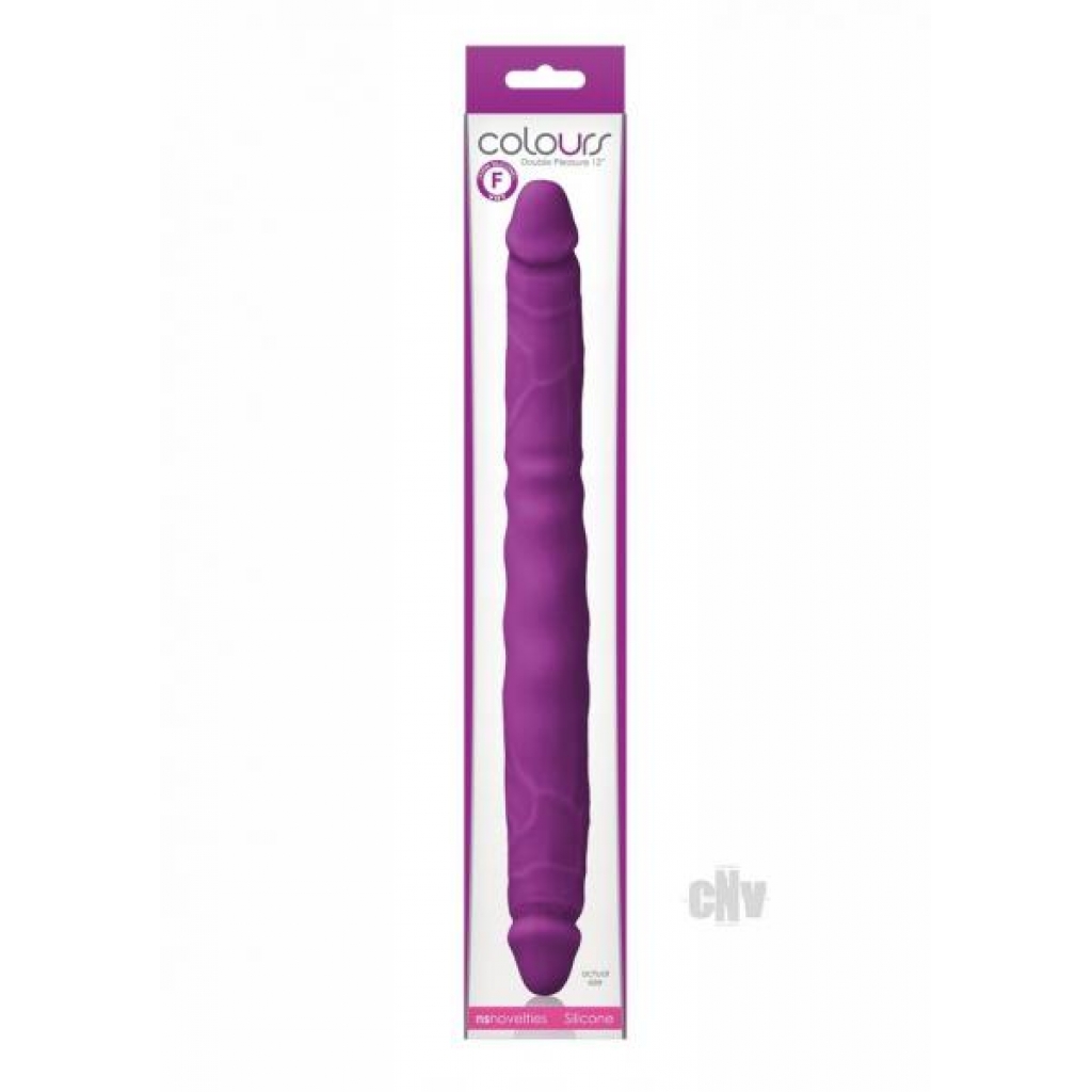 Colours Double Pleasures Purple - Double Dildos