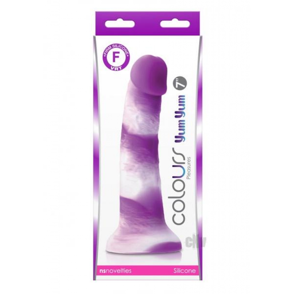 Colours Pleasures Yum Yum 7 Purple - Realistic Dildos & Dongs