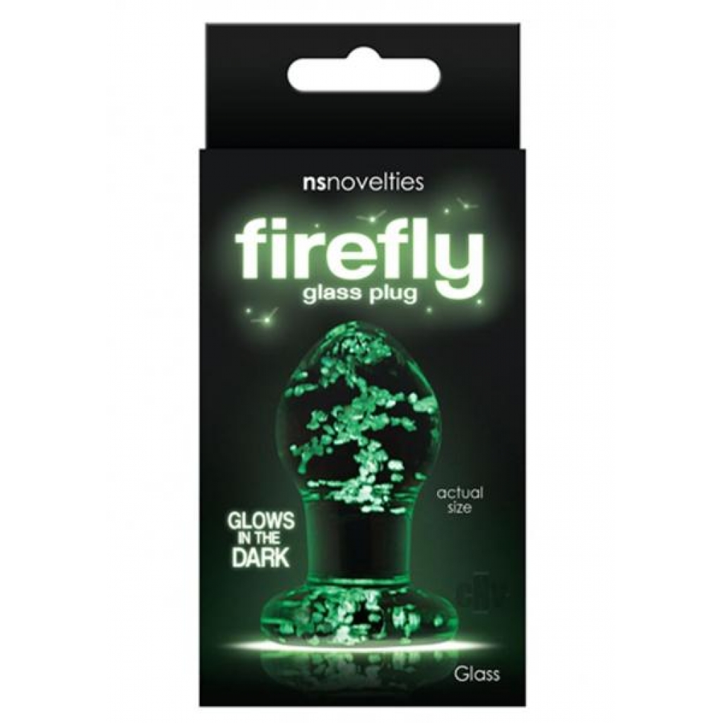 Firefly Glass Plug Small Clear - Anal Plugs