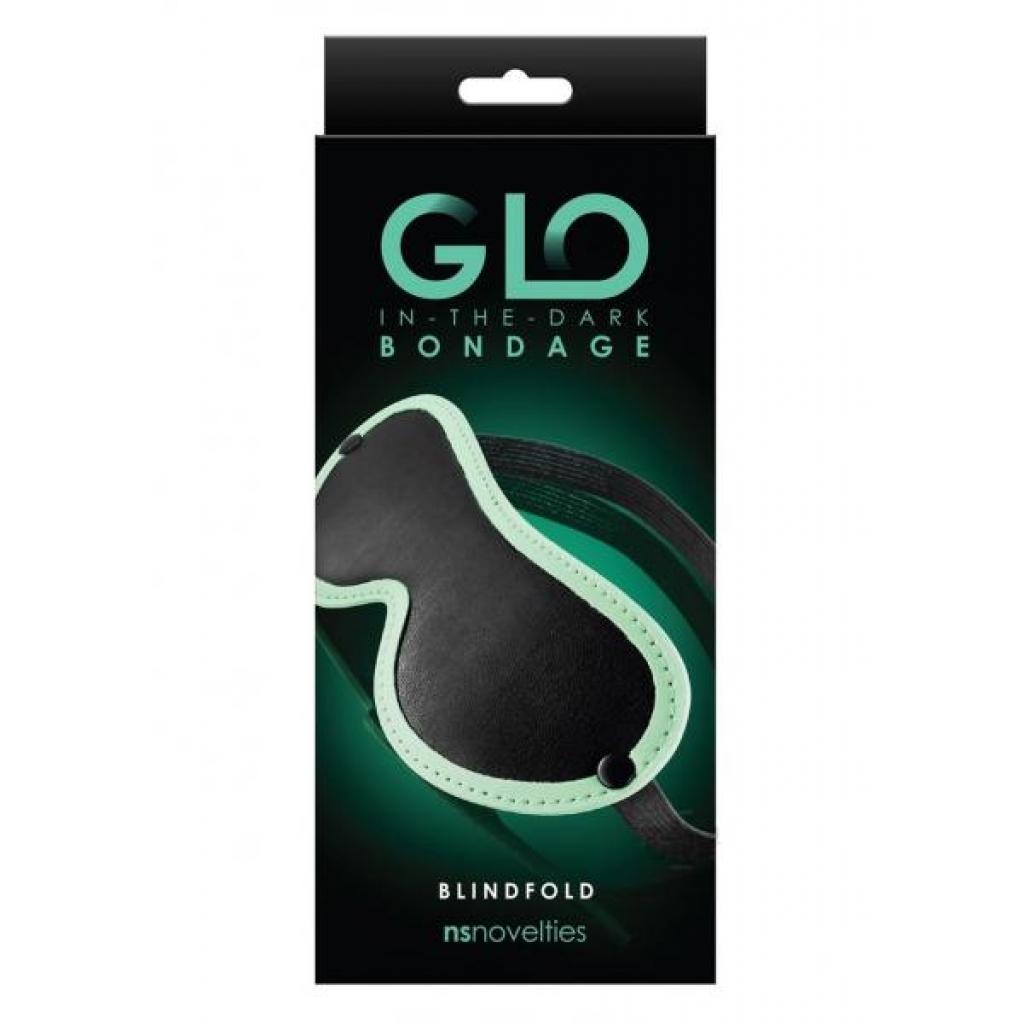 Glo Bondage Blindfold Green - Blindfolds