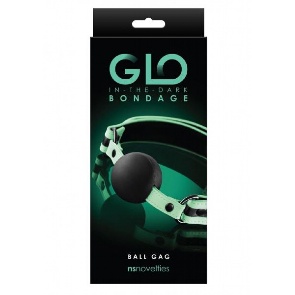 Glo Bondage Ball Gag Green - Ball Gags