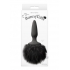 Bunny Tails Mini Anal Plug Black - Anal Plugs