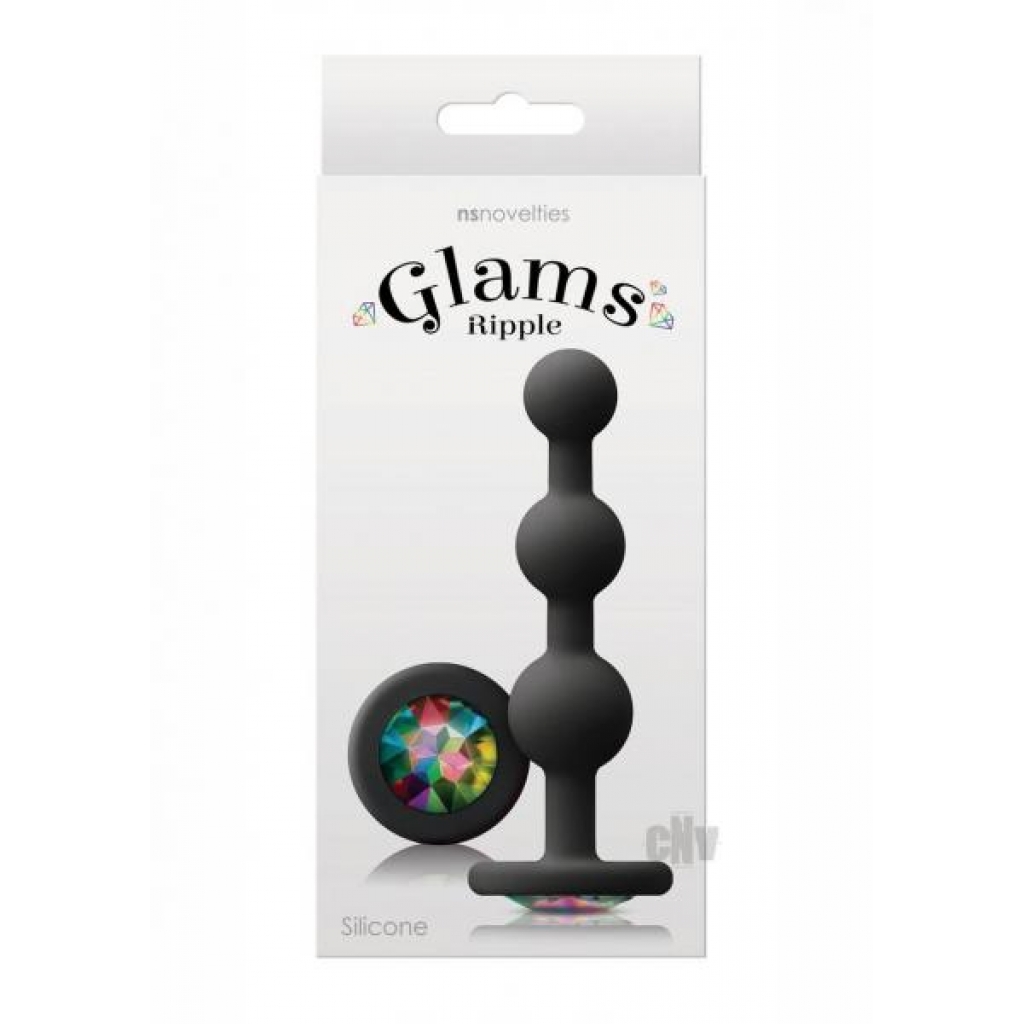 Glams Ripple Rainbow Gem - Black