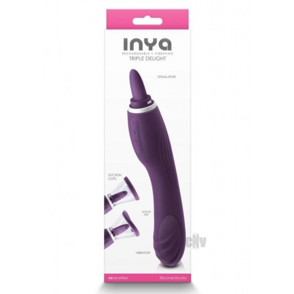 Inya Triple Delight Purple - Clit Suckers & Oral Suction