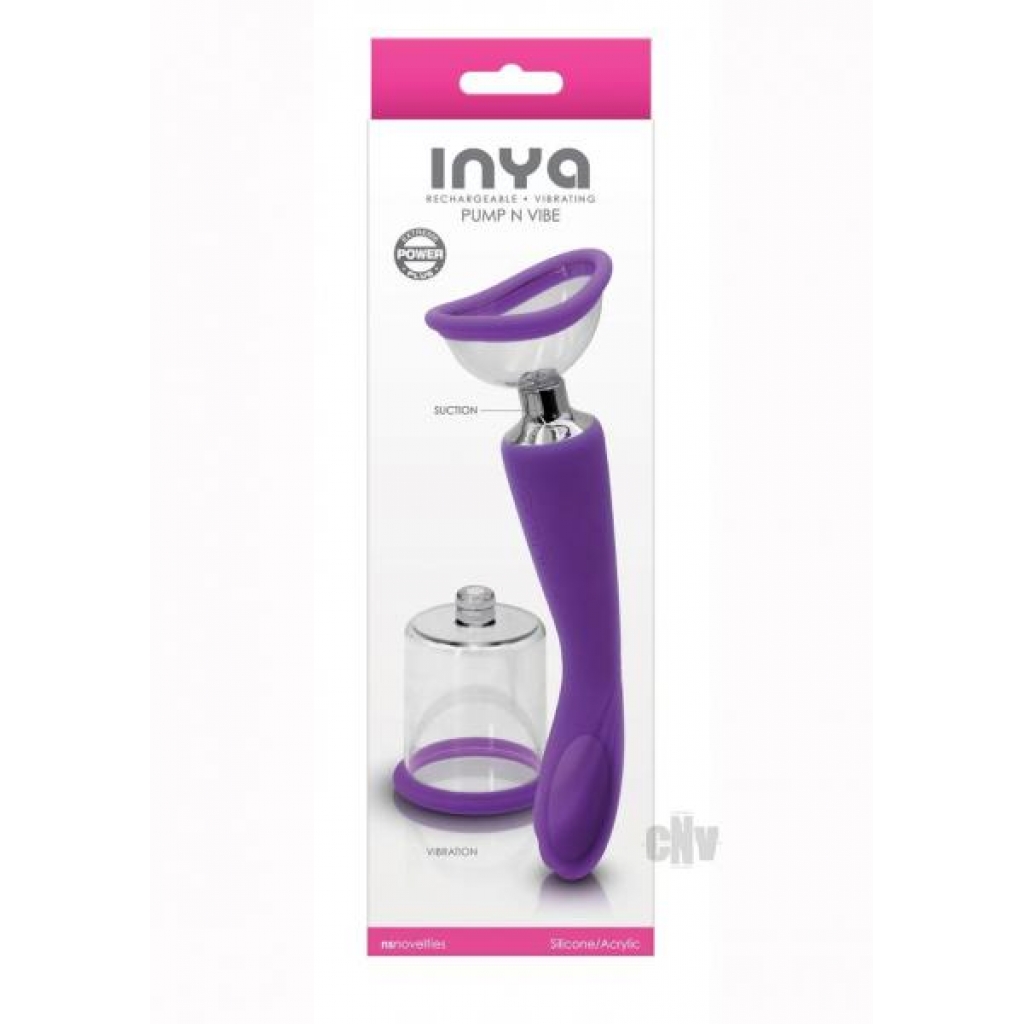 Inya Pump And Vibe Purple - Clit Suckers & Oral Suction