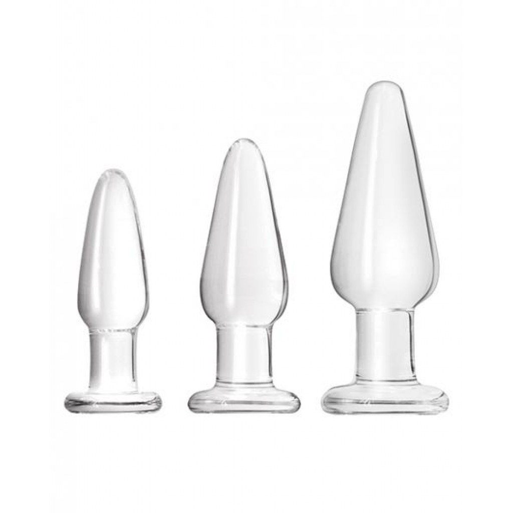 Crystal Glass Anal Trainer Tapered Kit