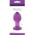 Crystal Premium Glass Plug Purple 3 Inch - Anal Plugs