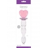 Crystal Heart of Glass Wand & Vase - Pink