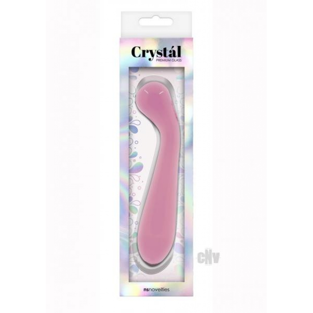 Crystal Glass G-spot Wand Pink - G-Spot Vibrators