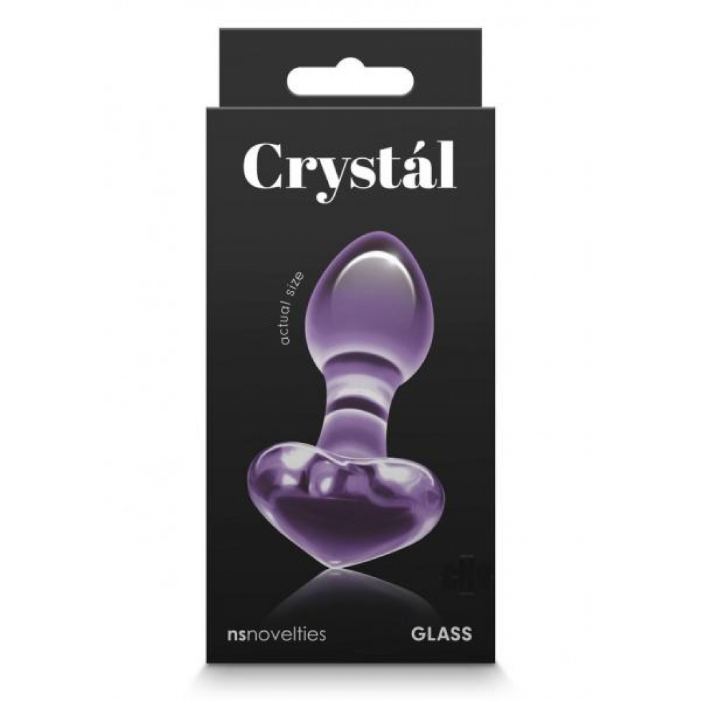 Crystal Heart Purple - Anal Plugs