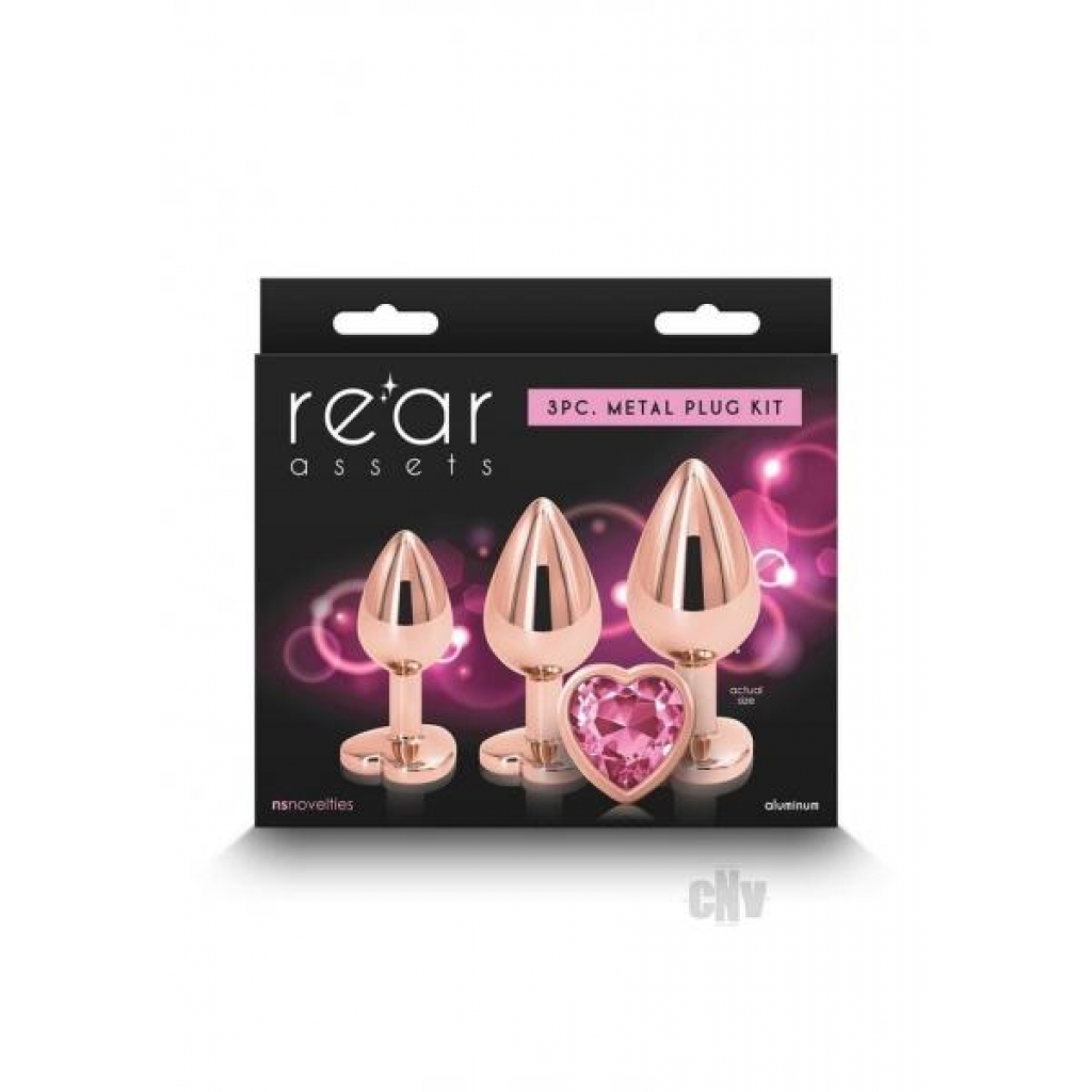 Rear Assets Trainer Kit Pink/rose Gold - Anal Trainer Kits