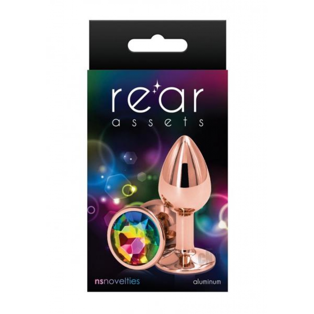 Rear Assets Rose Gold Small Rainbow - Anal Plugs