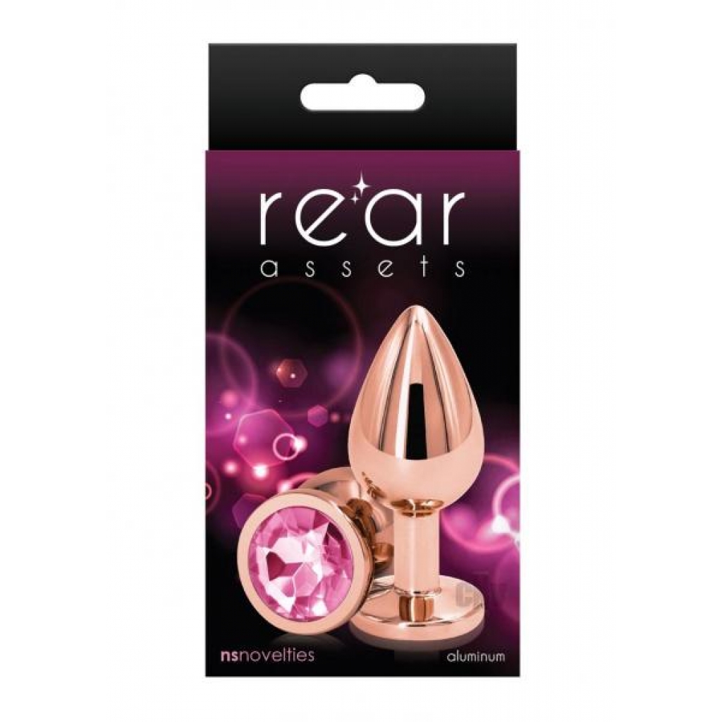 Rear Assets Rose Gold Med Pink - Anal Plugs