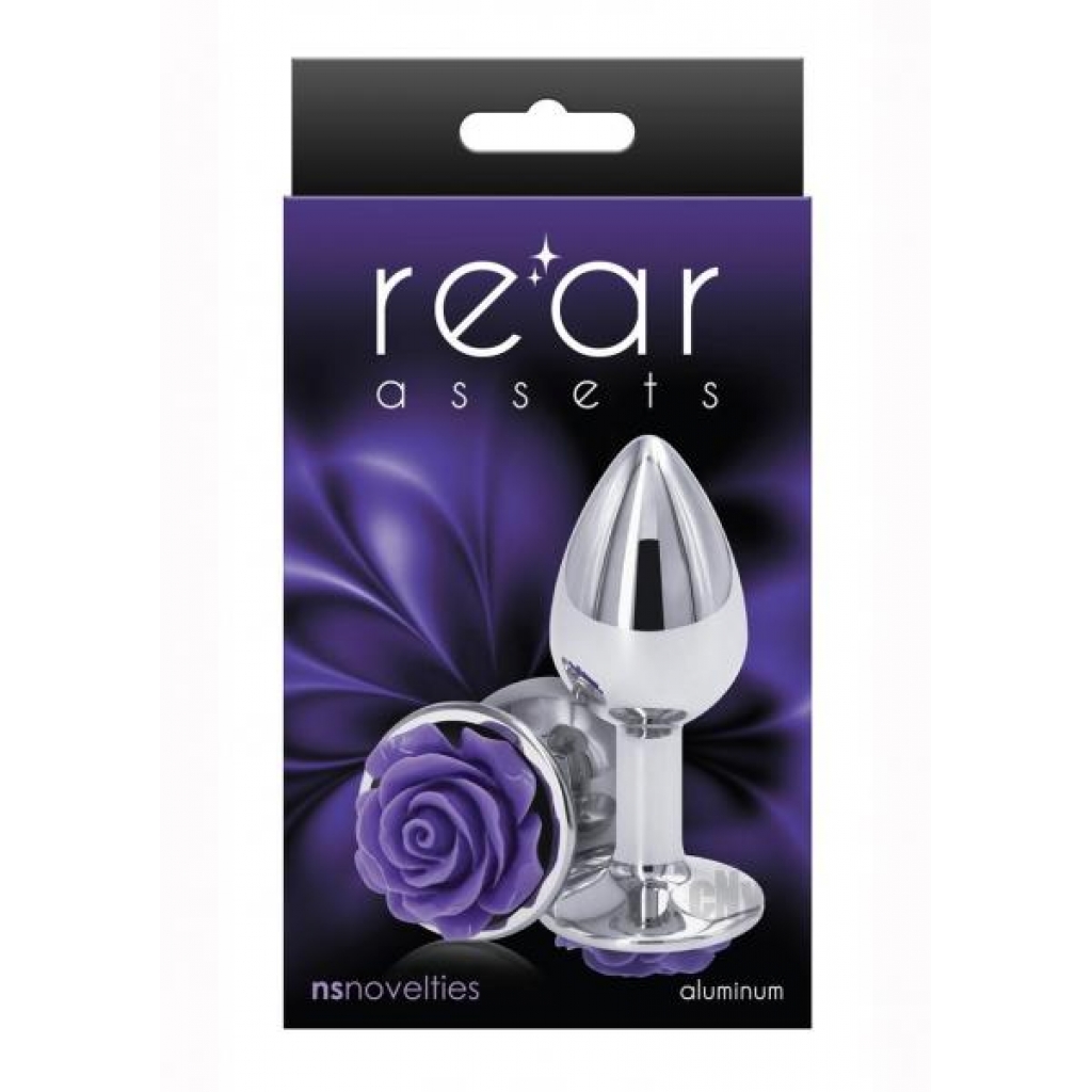 Rear Assets Rose Small Purple - Anal Plugs