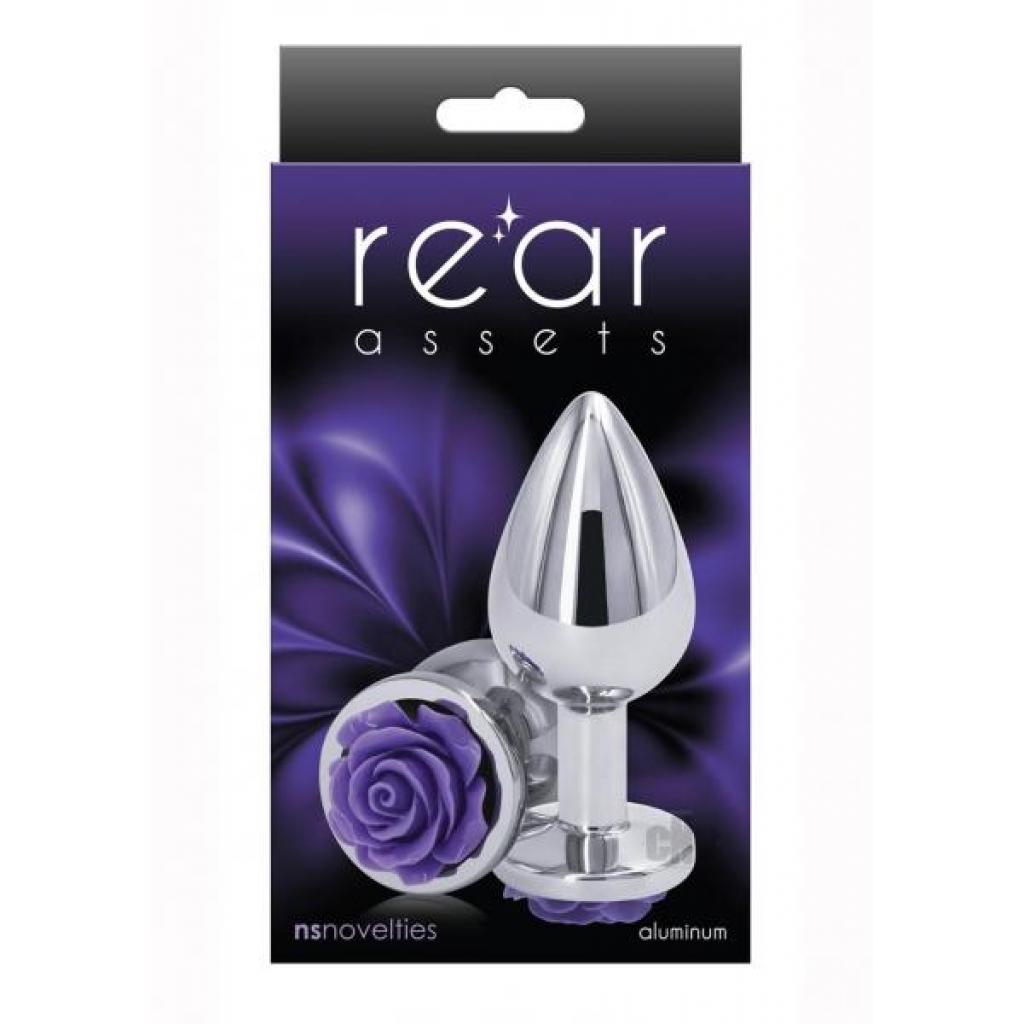 Rear Assets Rose Medium Purple - Anal Plugs