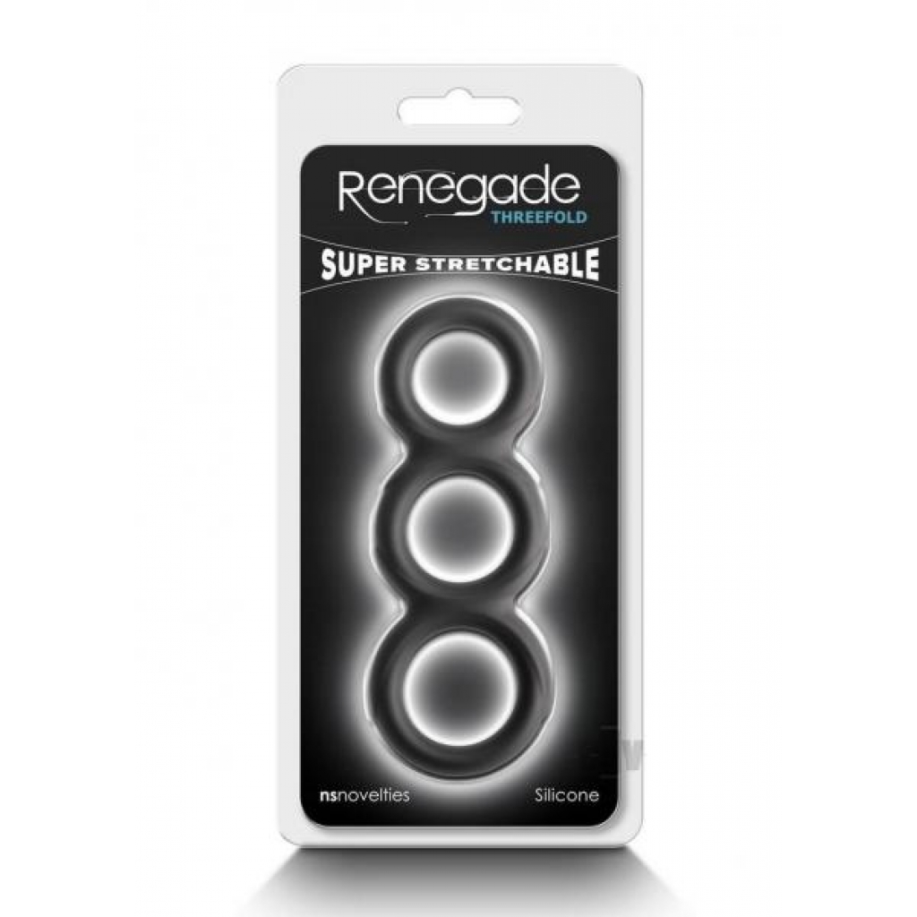 Renegade Threefold Black - Cock Ring Trios