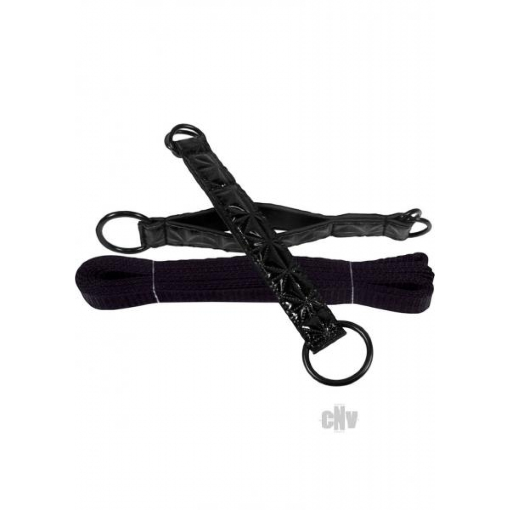 Sinful Bed Restraint Straps Black - Babydolls & Slips