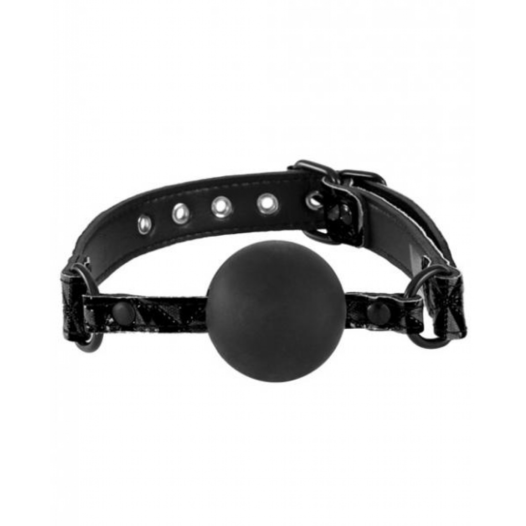 Sinful Soft Silicone Gag O/S Black - Ball Gags