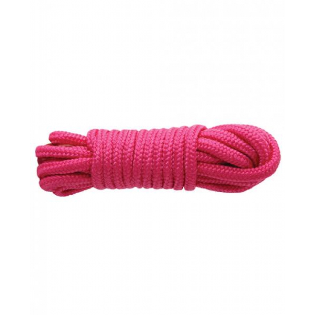 Sinful Nylon Bondage Rope - 25 Feet Pink