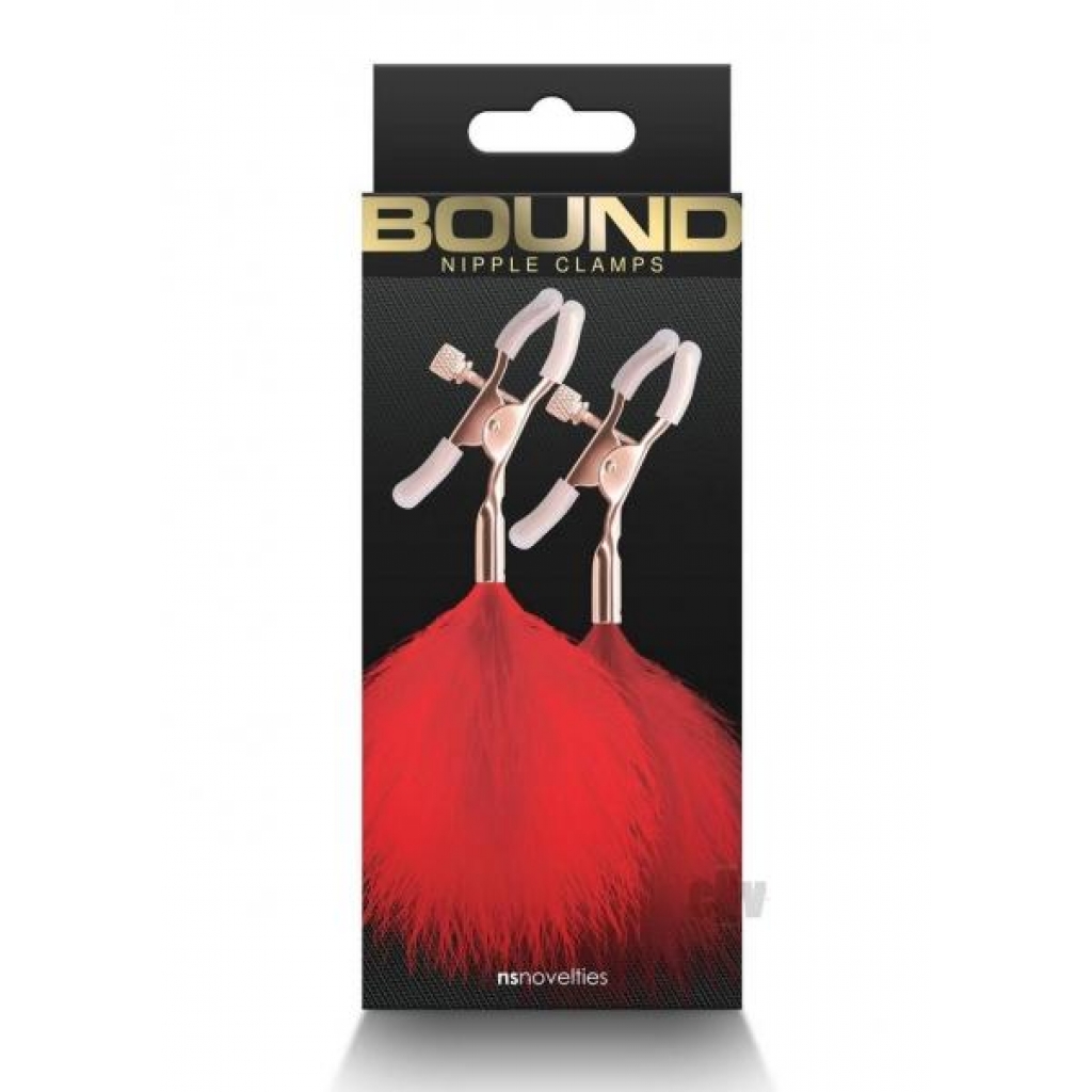 Bound Nipple Clamps F1 Rose Gld/red - Nipple Clamps