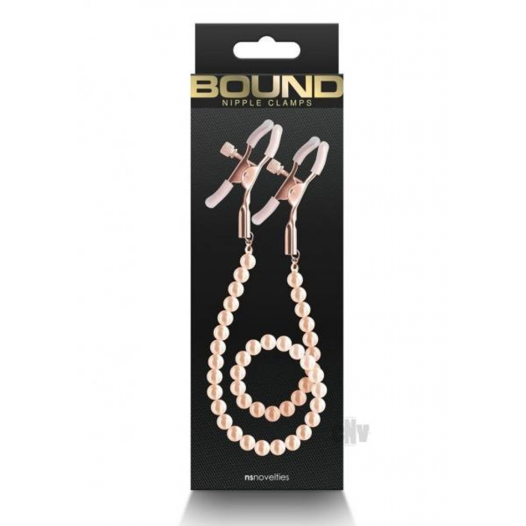 Bound Nipple Clamps Dc1 Rose Gld - Nipple Clamps