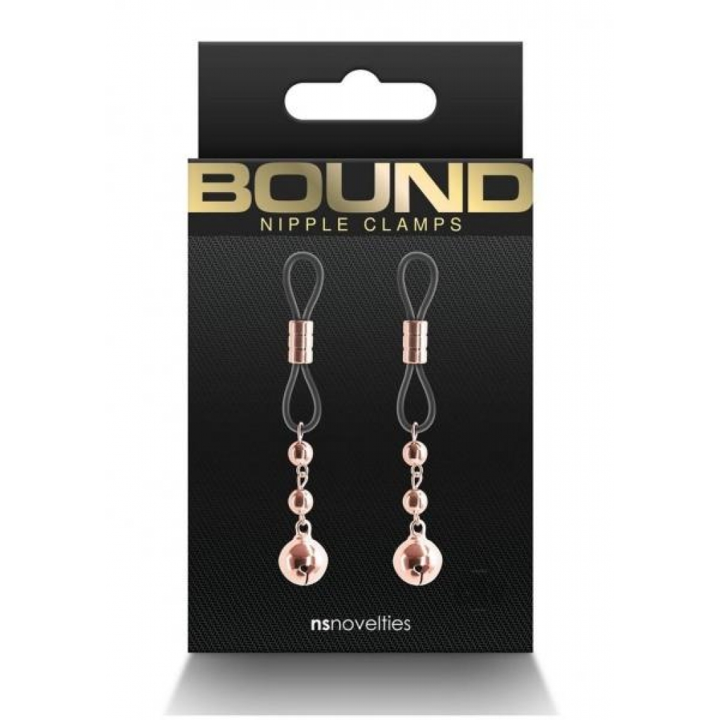 Bound Adjustable Nipple Clamps - Rose Gold