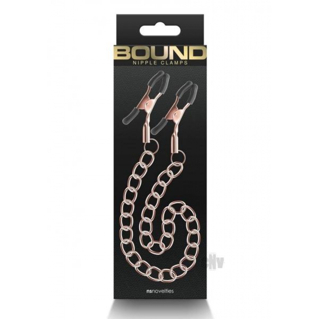 Bound Nipple Clamps Dc2 Rose Gold - Nipple Clamps