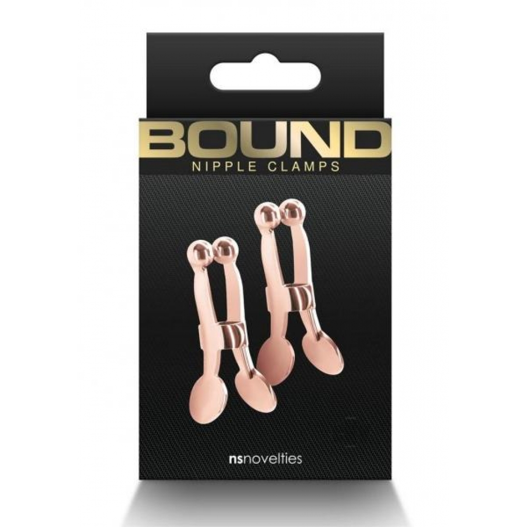 Bound Nipple Clamps C1 Rose Gold - Nipple Clamps