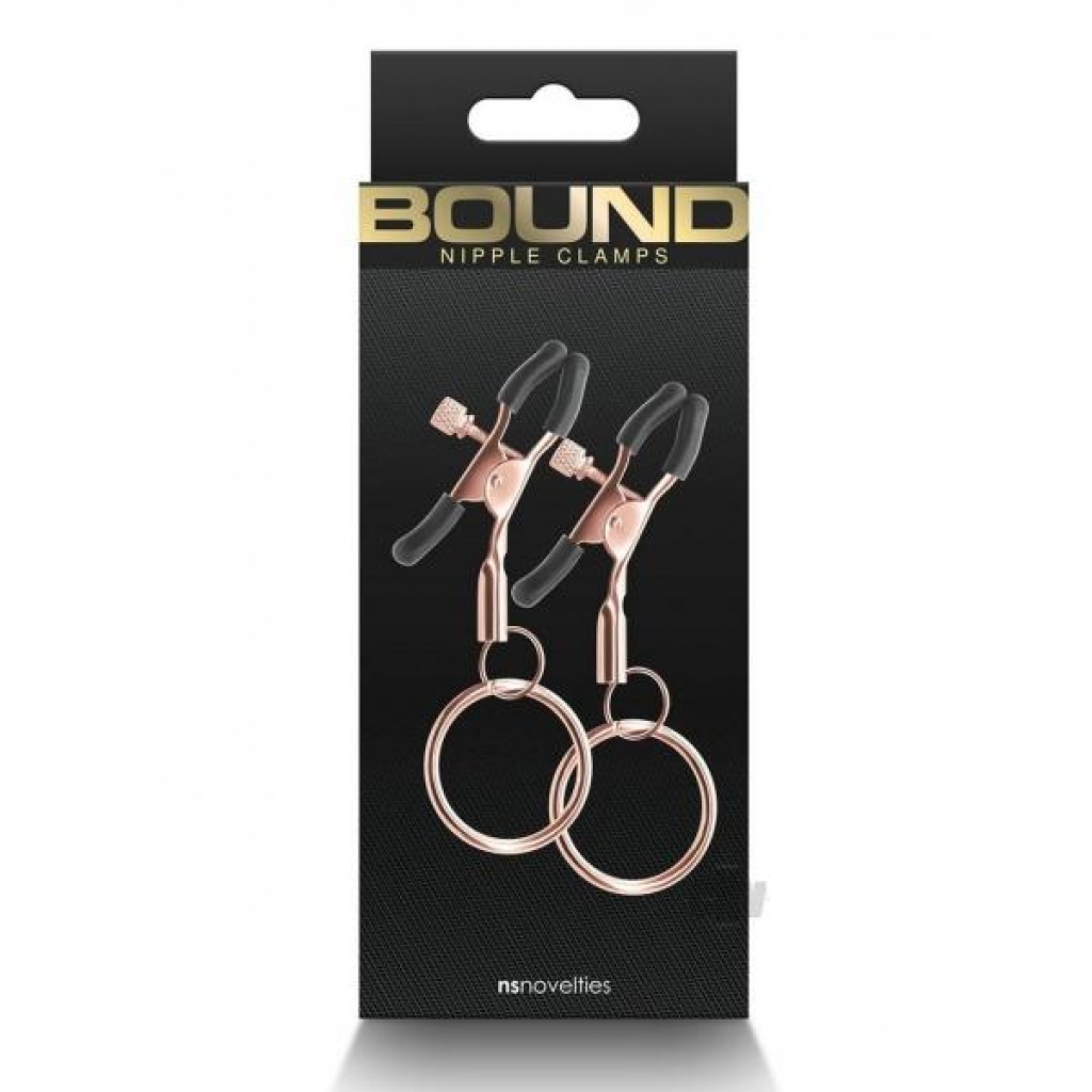 Bound Adjustable Nipple Clamps C2 - Rose Gold