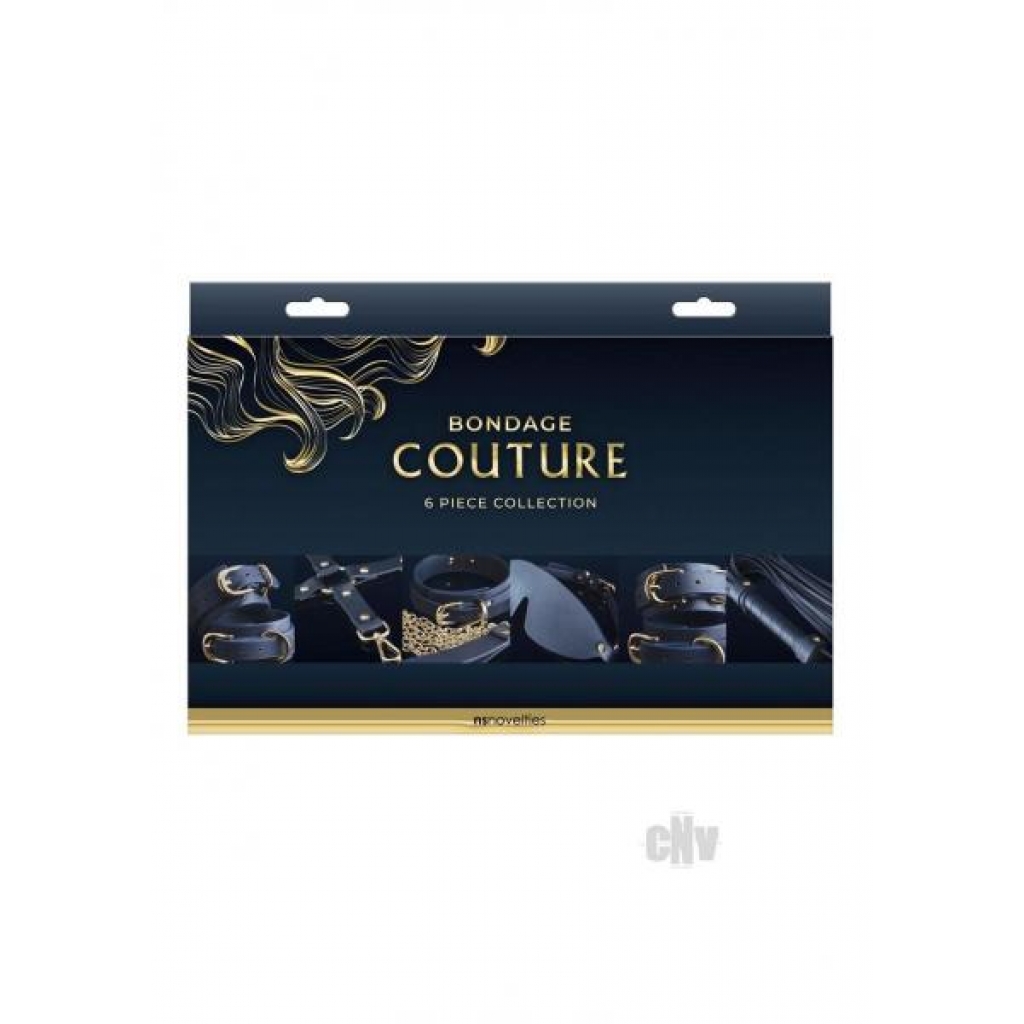 Bondage Couture 6pc Kit Blue - BDSM Kits