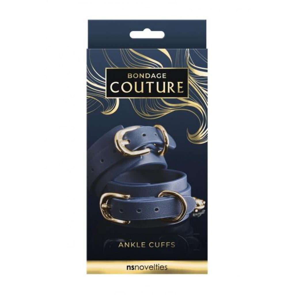 Bondage Couture Ankle Cuff Blue - Ankle Cuffs