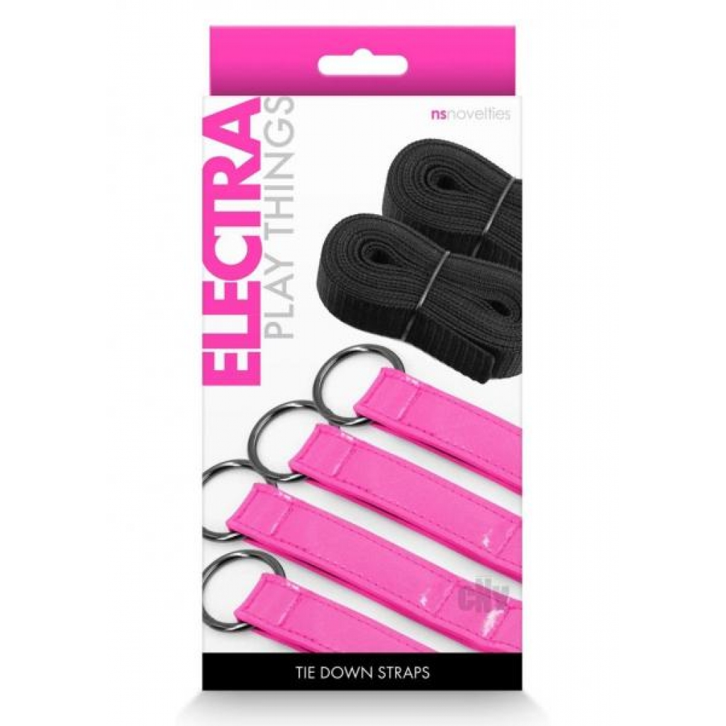 Electra Play Things Tie Down Straps Pink - Rope, Tape & Ties