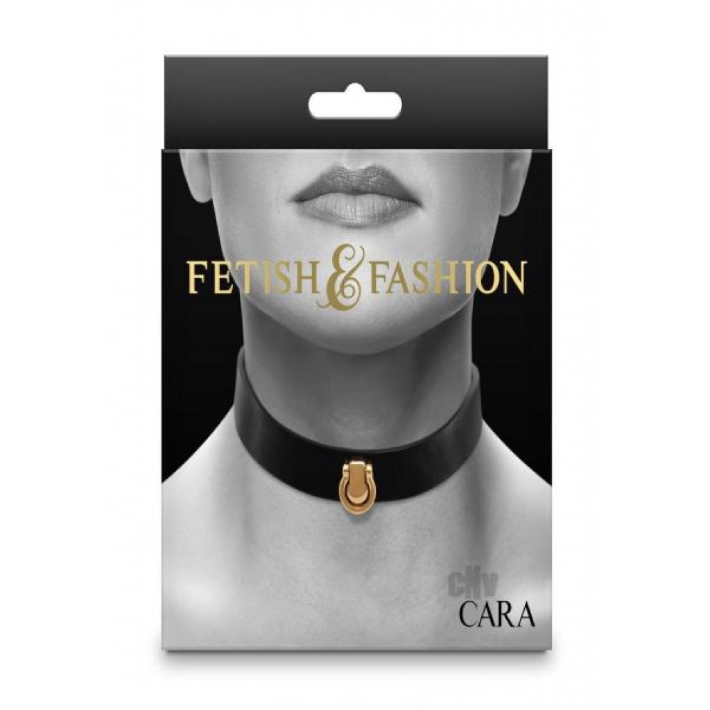 Fetish Fashion Cara Collar - Blk/Gld