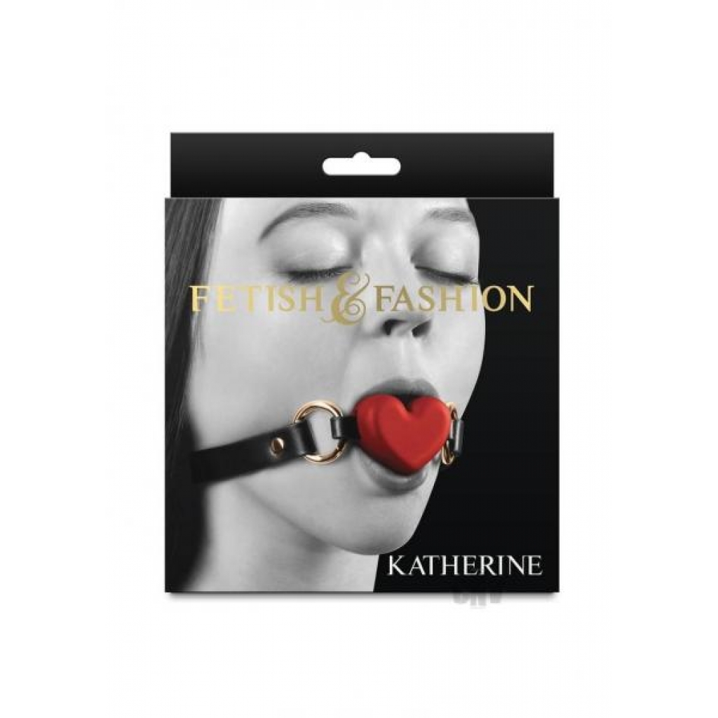 Fashion Fetish Katherine Red/blk - Ball Gags