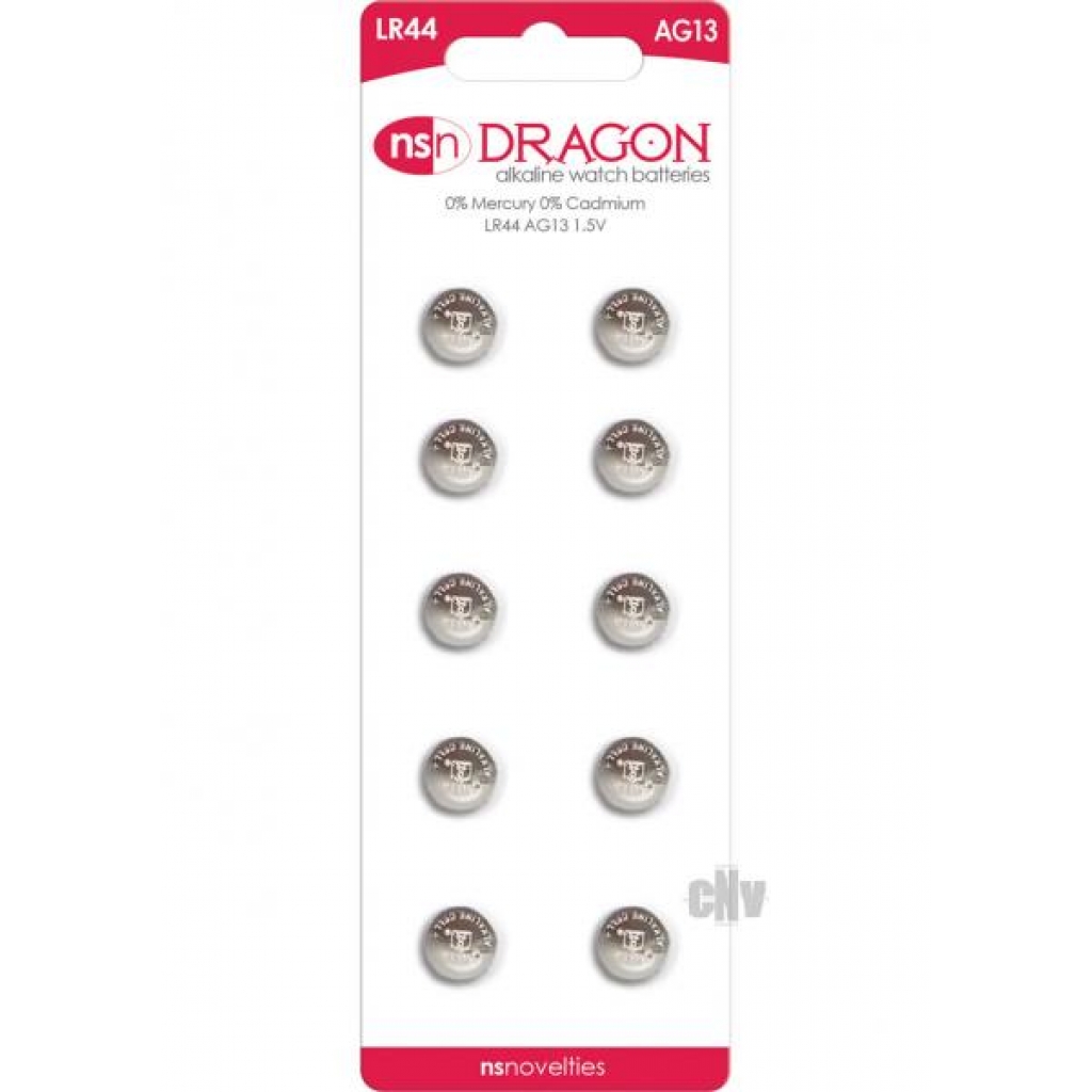 Dragon Alkaline Batteries LR44/AG13 10 Pack - Batteries & Chargers