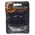 Do-Nut 2 Large Cock Ring Black - Couples Vibrating Penis Rings