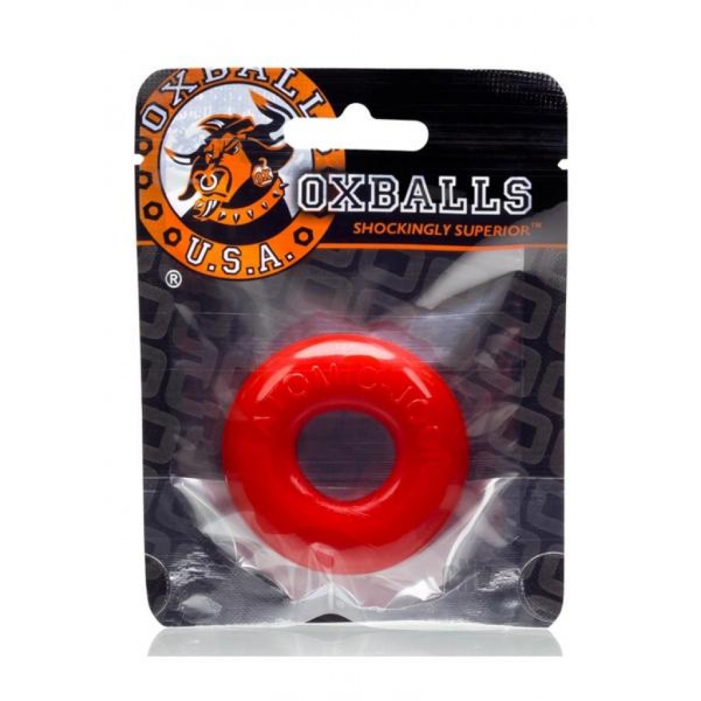 Do-nut 2 Cockring Lg Red - Mens Cock & Ball Gear