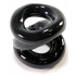 Z Balls Z-Shaped Ballstretcher Cockring Black - Couples Vibrating Penis Rings