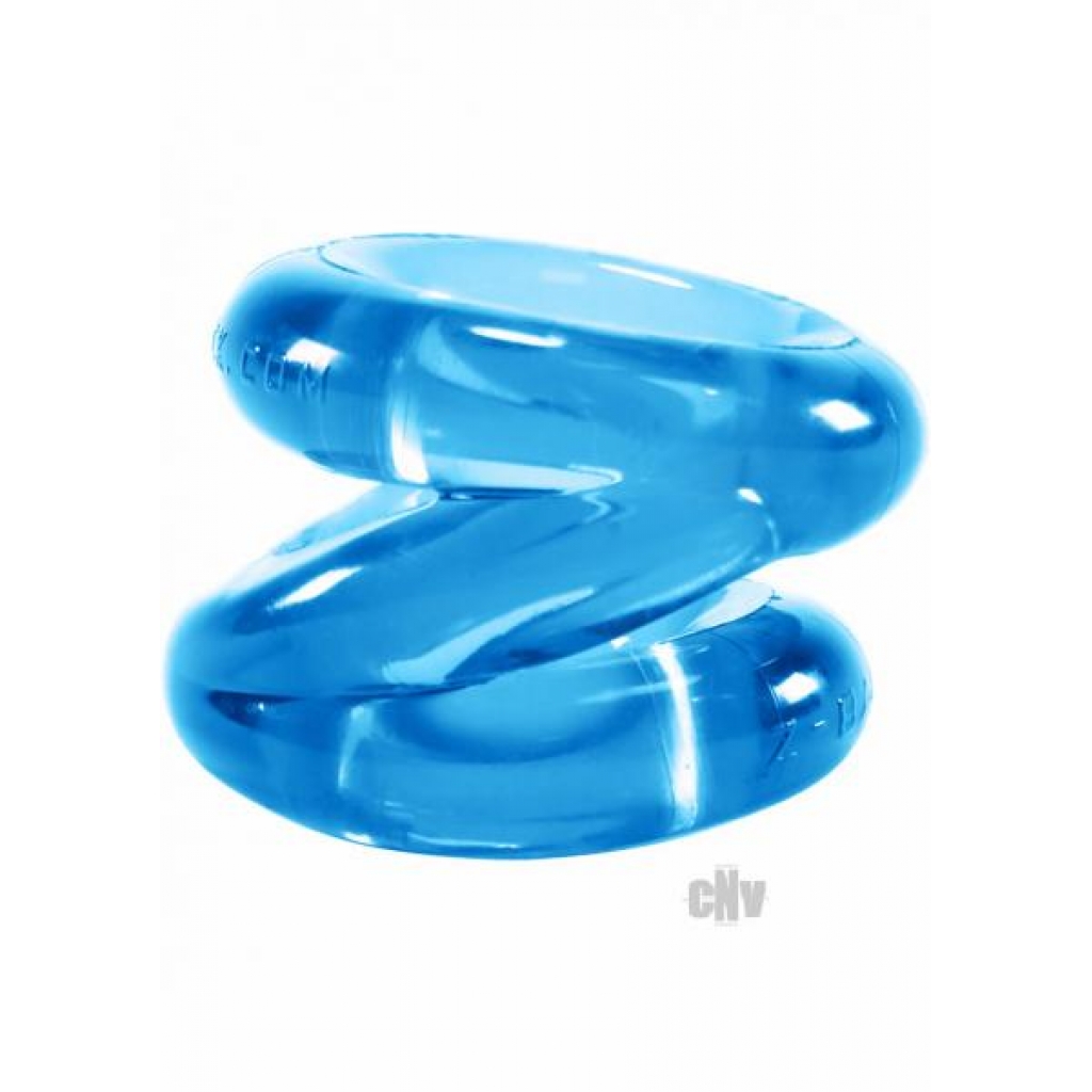 Z Balls Z-Shaped Cockring Ballstretcher Ice Blue - Couples Vibrating Penis Rings