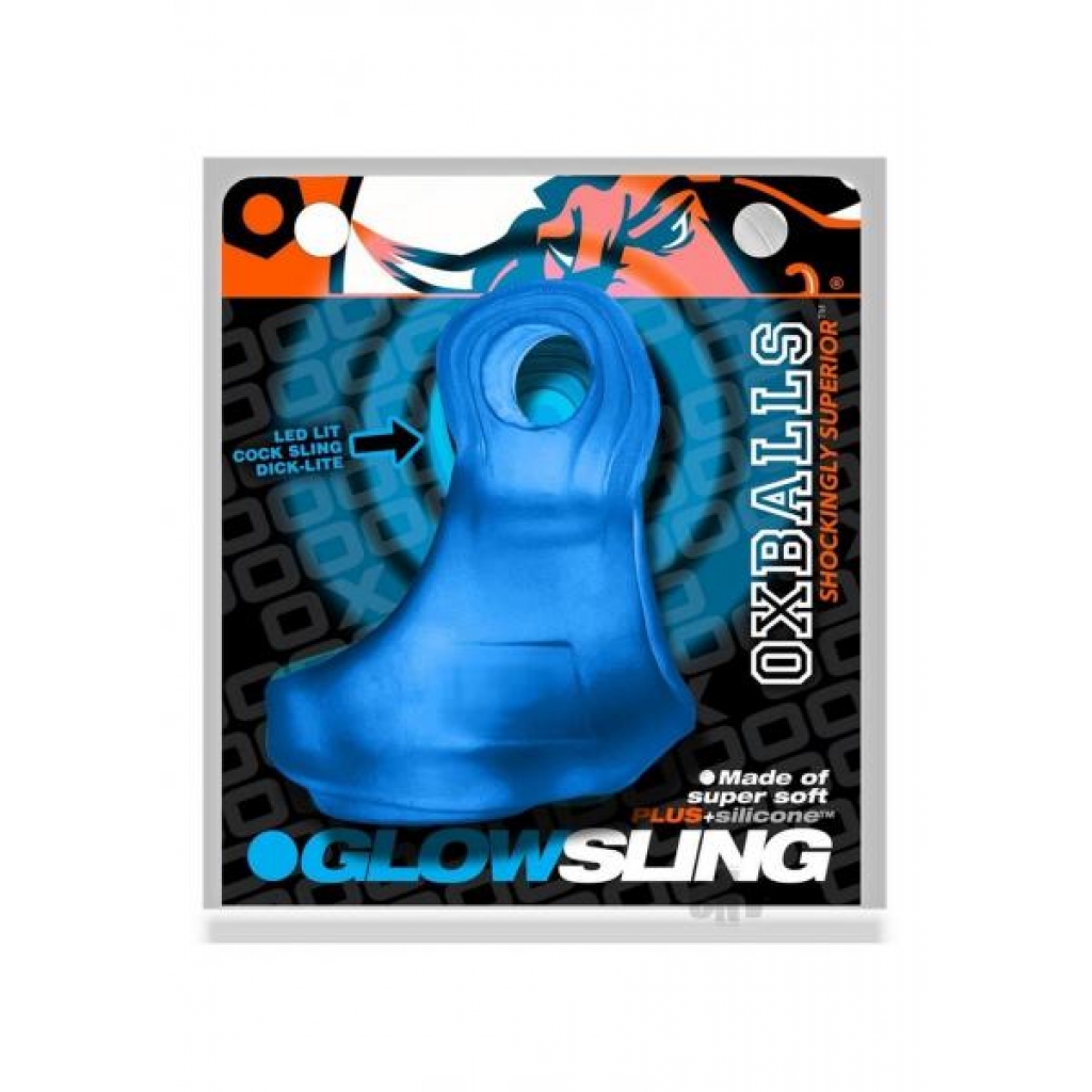 Glowsling Led Blue Ice - Mens Cock & Ball Gear