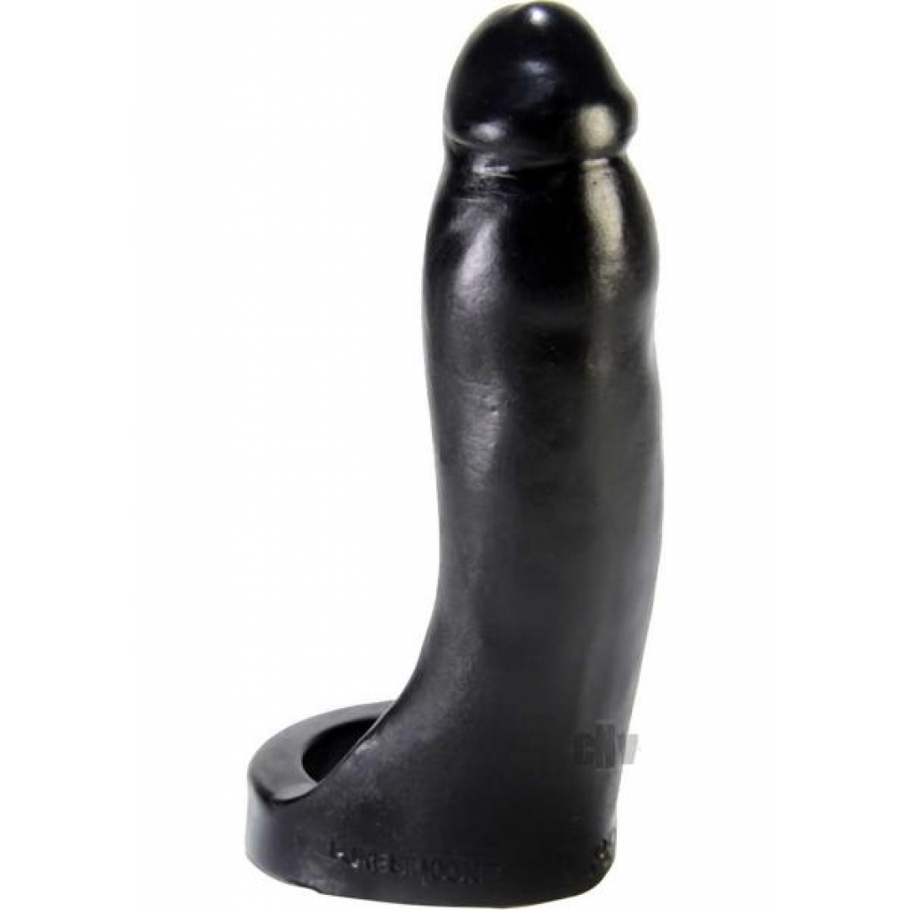 Penetrator Double Black Strapless Dildo 7 inches - Double Penetration Penis Rings