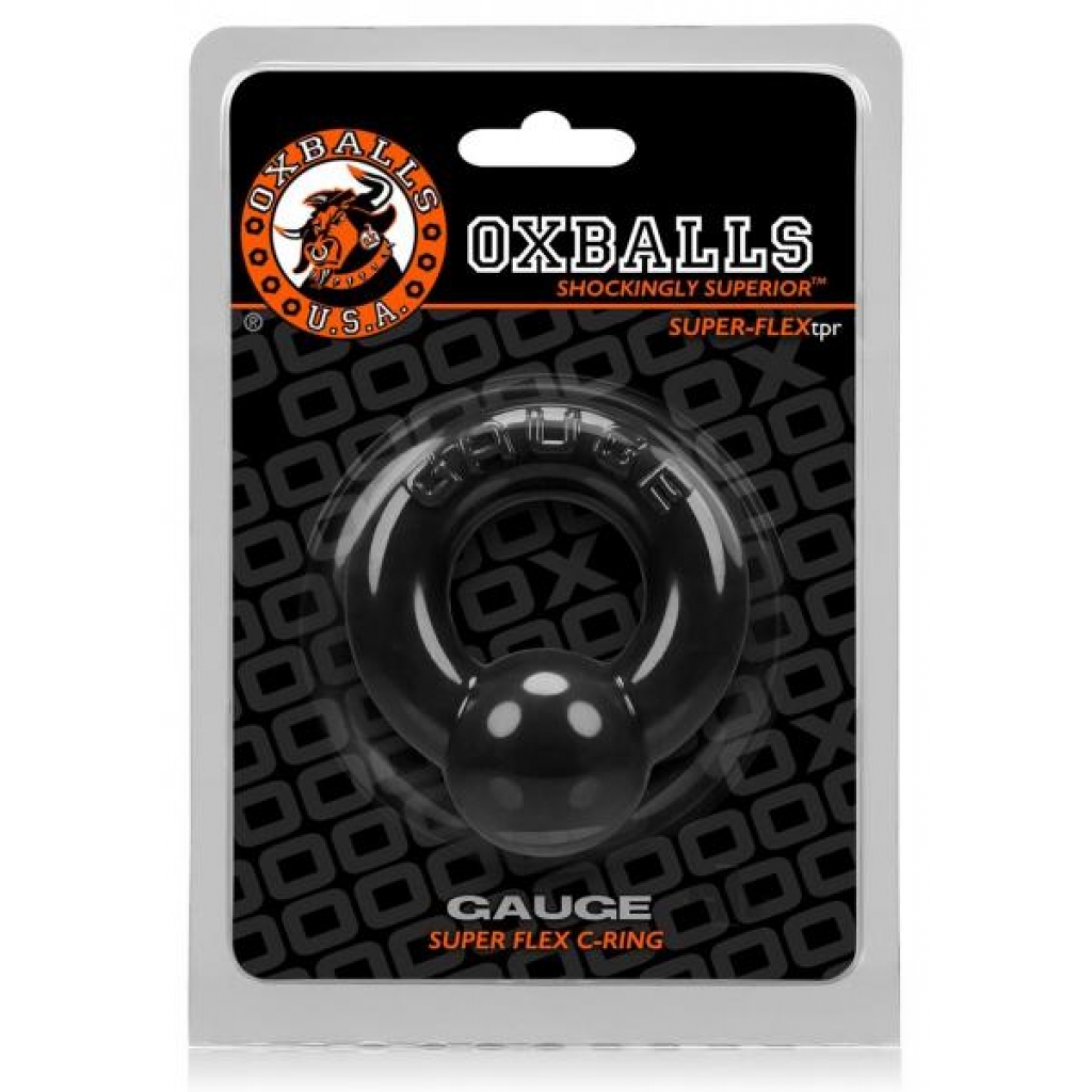 Gauge Cockring Black - Mens Cock & Ball Gear