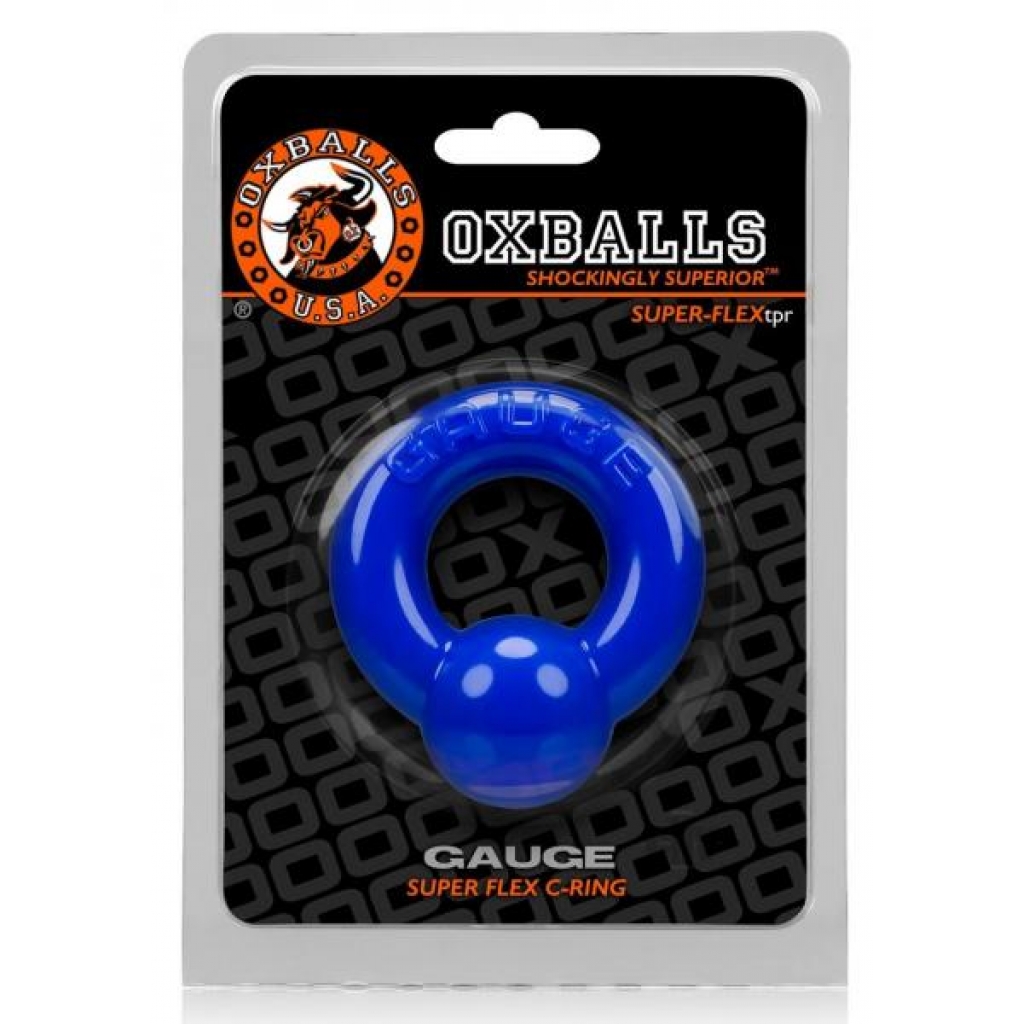 Gauge Cockring Police Blue - Mens Cock & Ball Gear