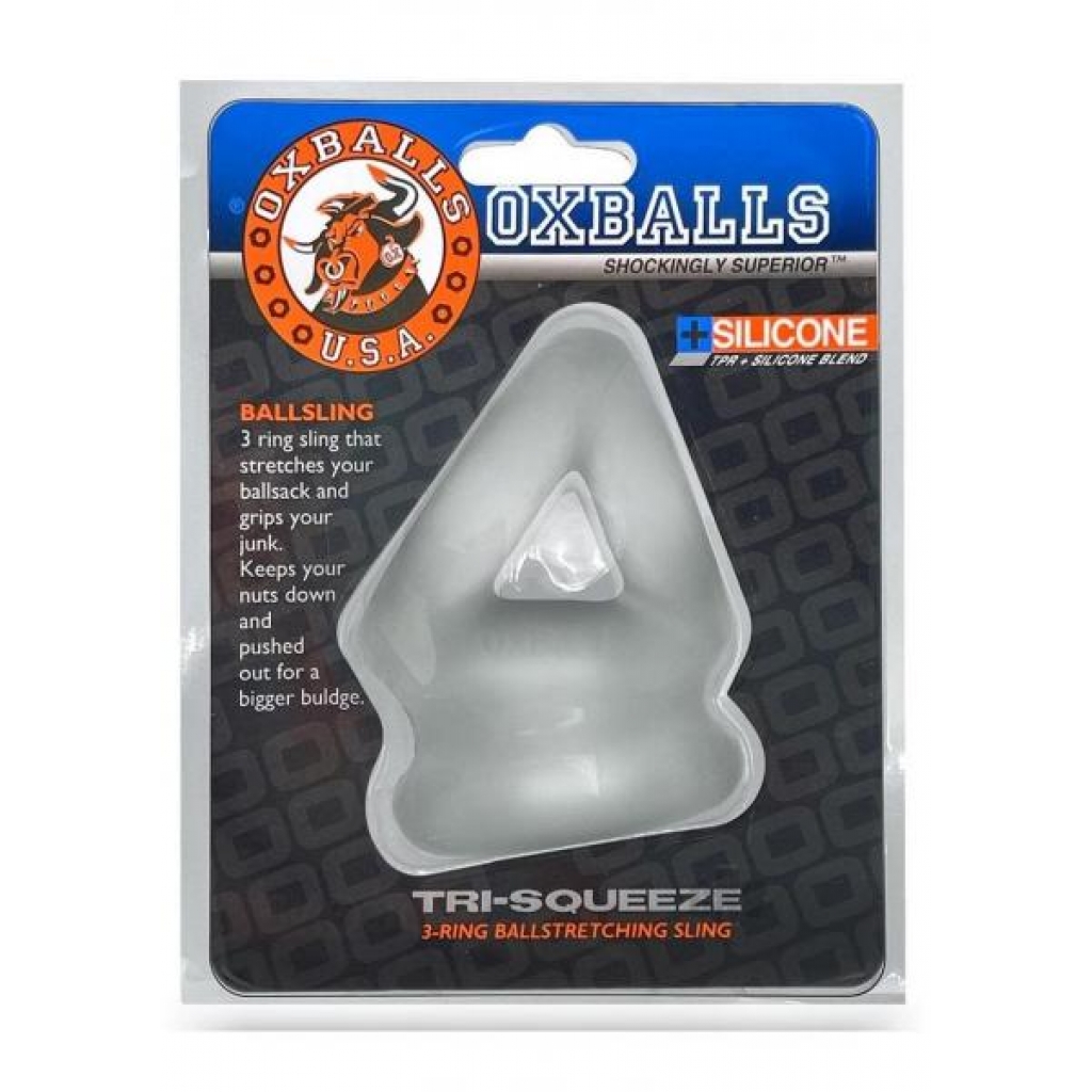 Tri-sqeeze Cocksling/ballstretcher Ice - Mens Cock & Ball Gear