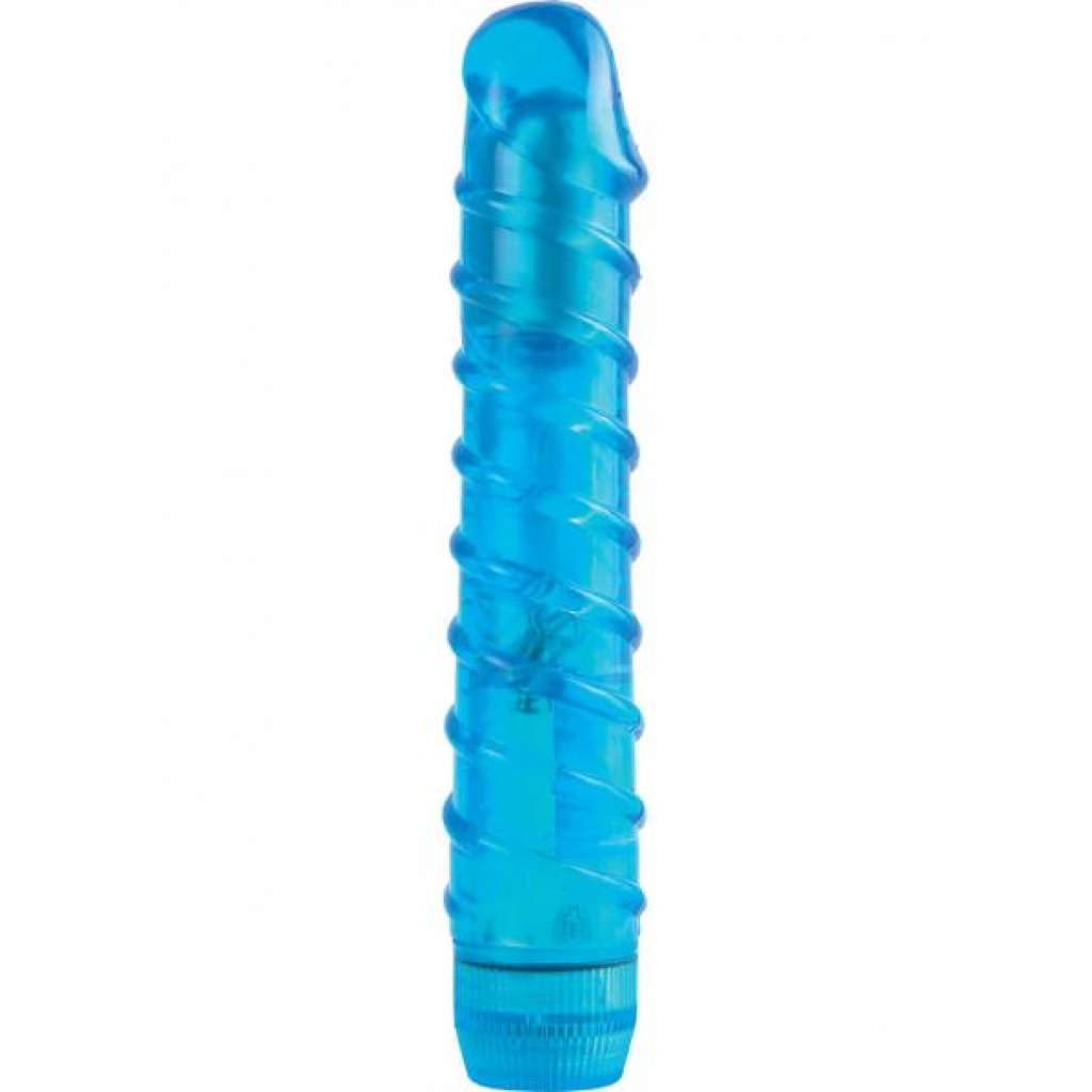 Juicy Jewels Aqua Crystal Waterproof Vibrator - Blue