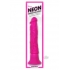 Neon Luv Touch Wall Banger Pink Vibrating Dildo - Realistic