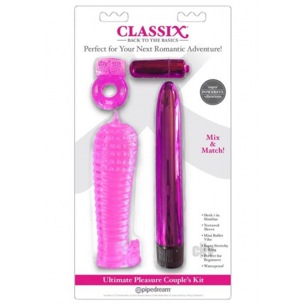 Classix Ultimate Pleasure Couples Kit Pink - Kits & Sleeves