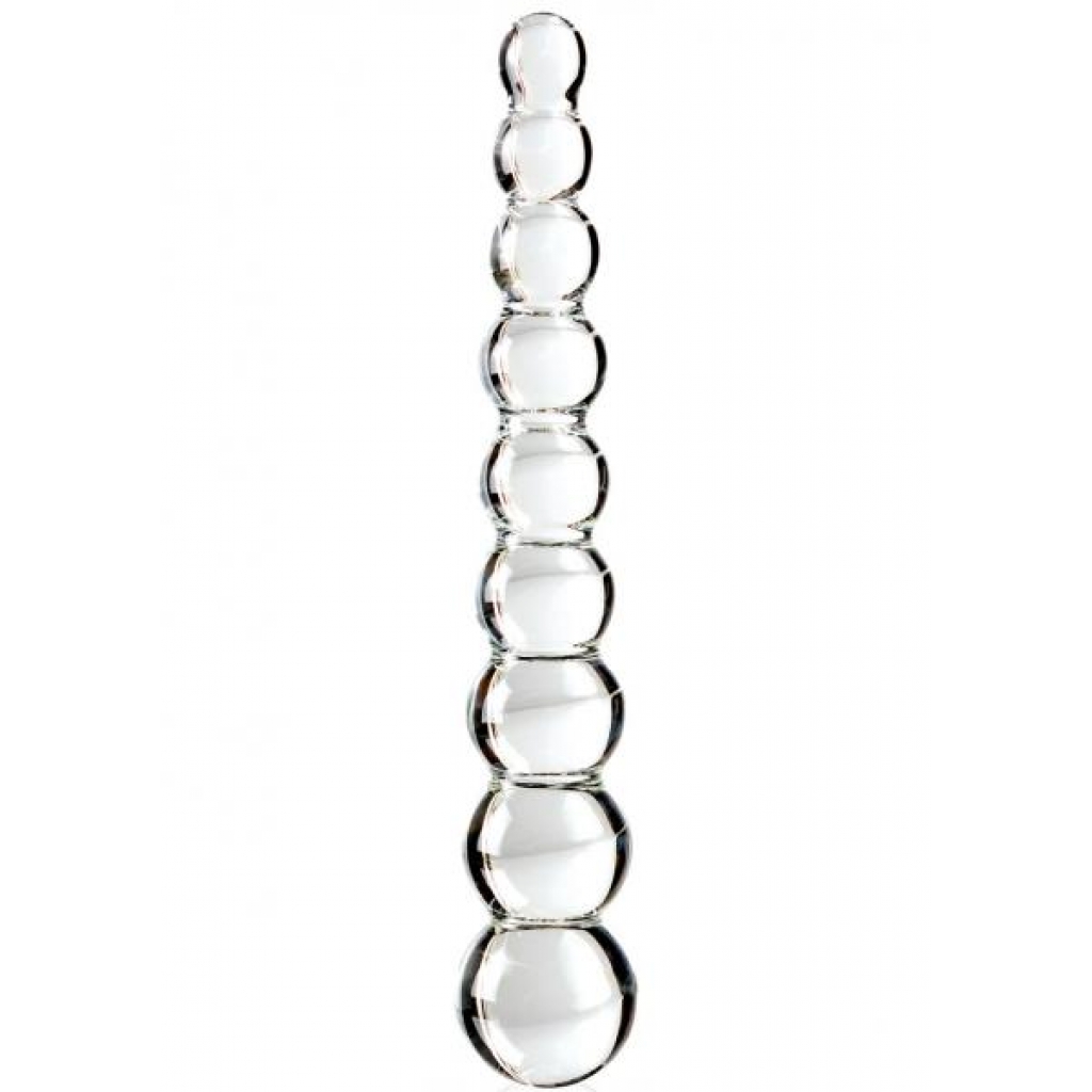 Icicles No 2 Glass Anal Beads Clear - Anal Beads