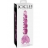 Icicles No 43 Pink Glass Beaded Massager - G-Spot Dildos