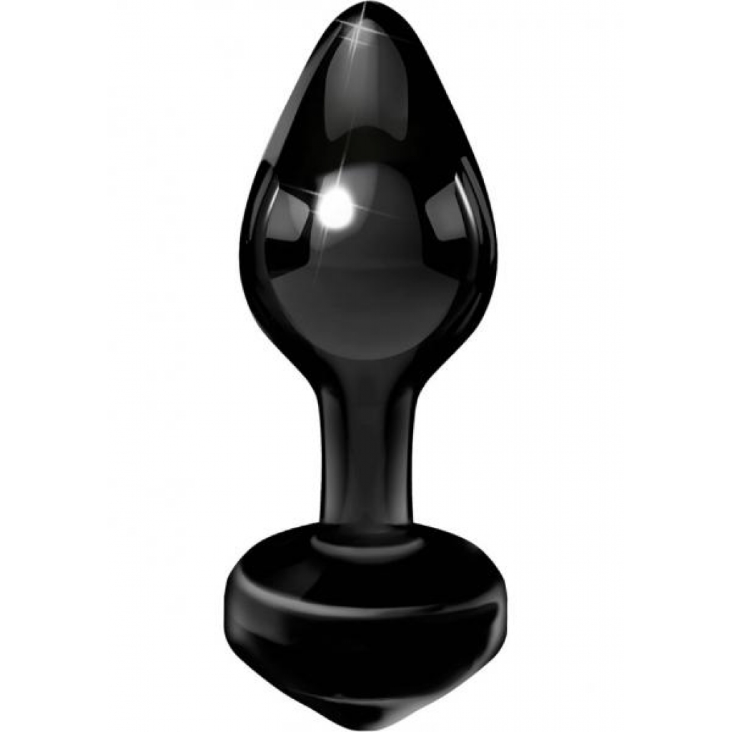 Icicles No 44 Glass Anal Plug Black - Anal Plugs